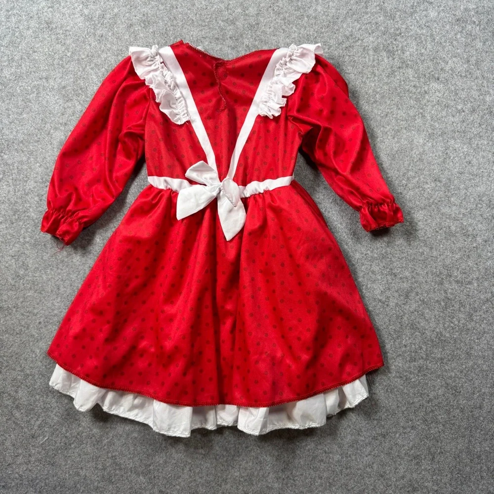 Inspirit Designs Strawberry Shortcake Toddler Costume Dress 3T 4T Red Polka Dot